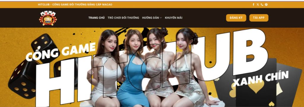 Cổng game Hit Club xanh chín của HitClub Entertaiment
