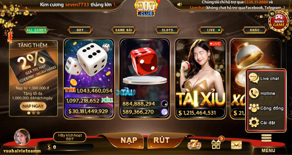 Liên hệ Hitclub để nhận ưu đãi